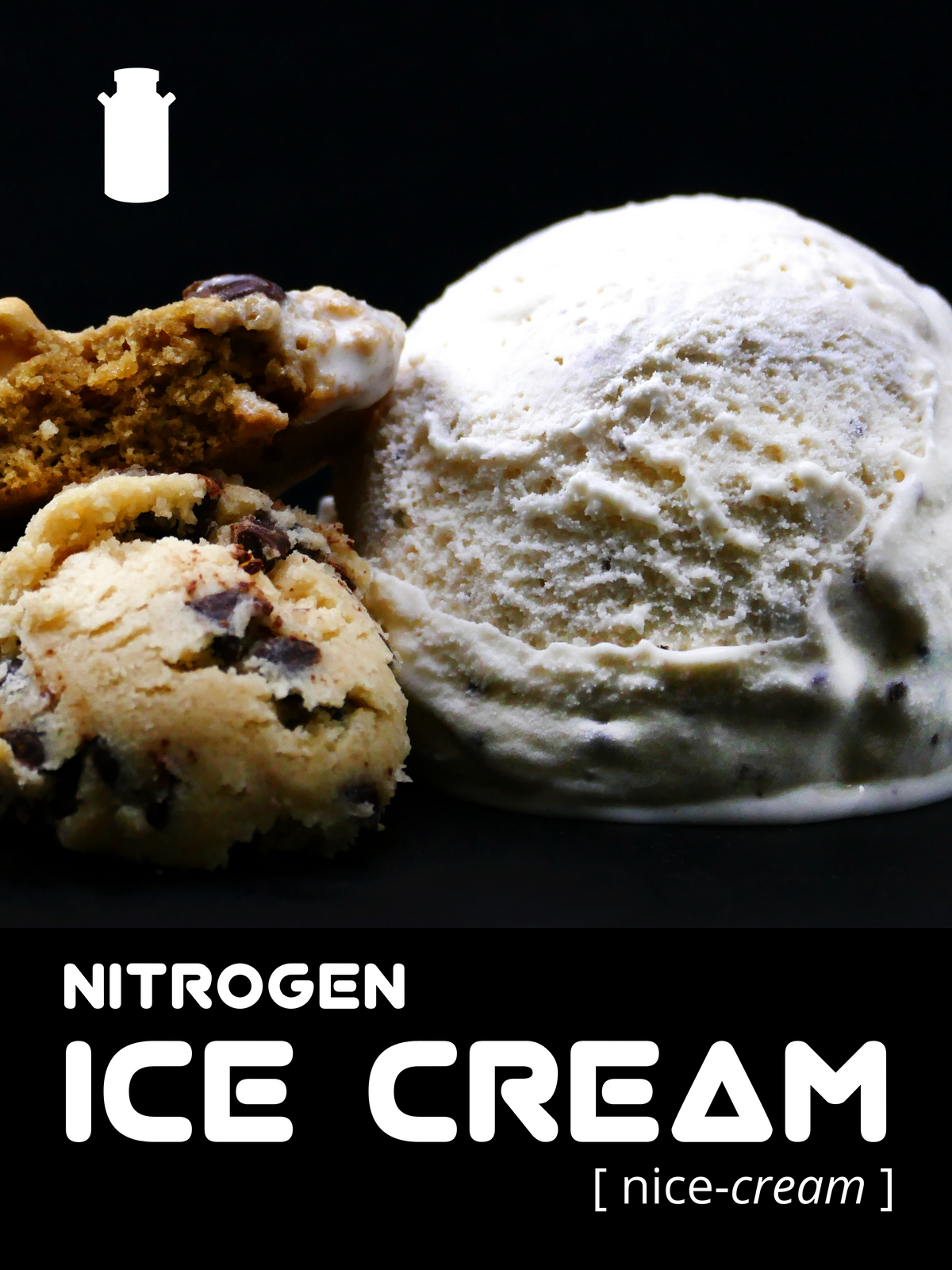 18"x24" Window Clings with "Nitrogen Ice Cream"