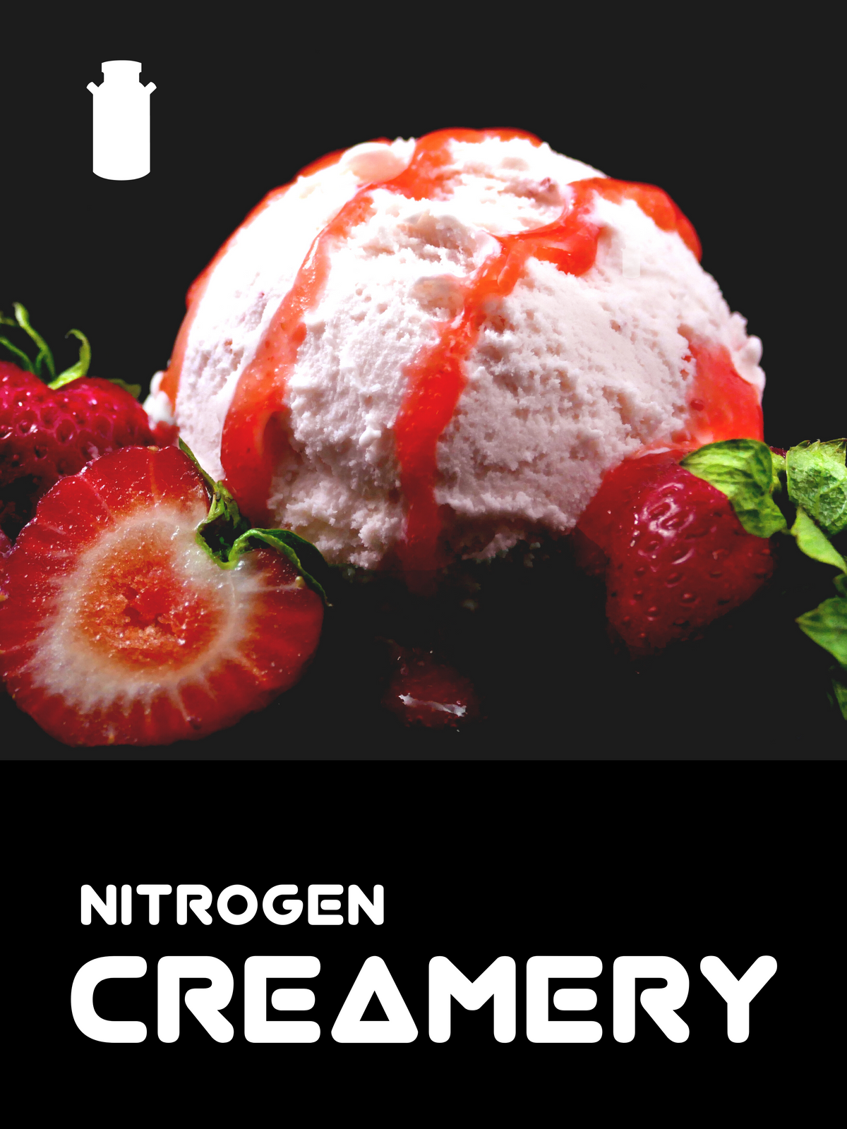 18"x24" Window Clings with "Nitrogen Creamery"