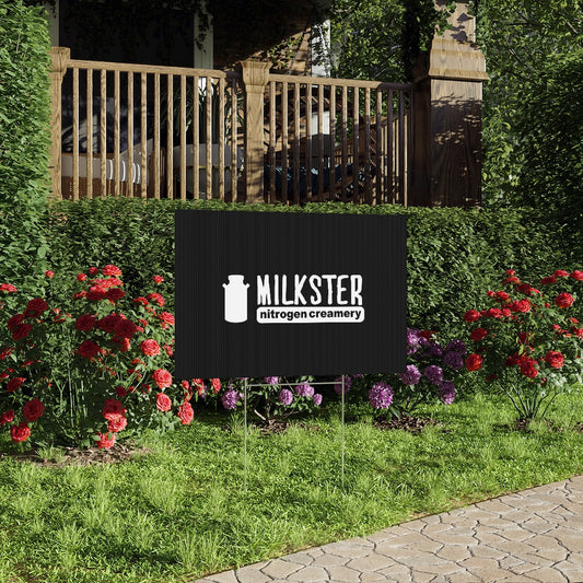 Lawn Sign with Milkster Logo