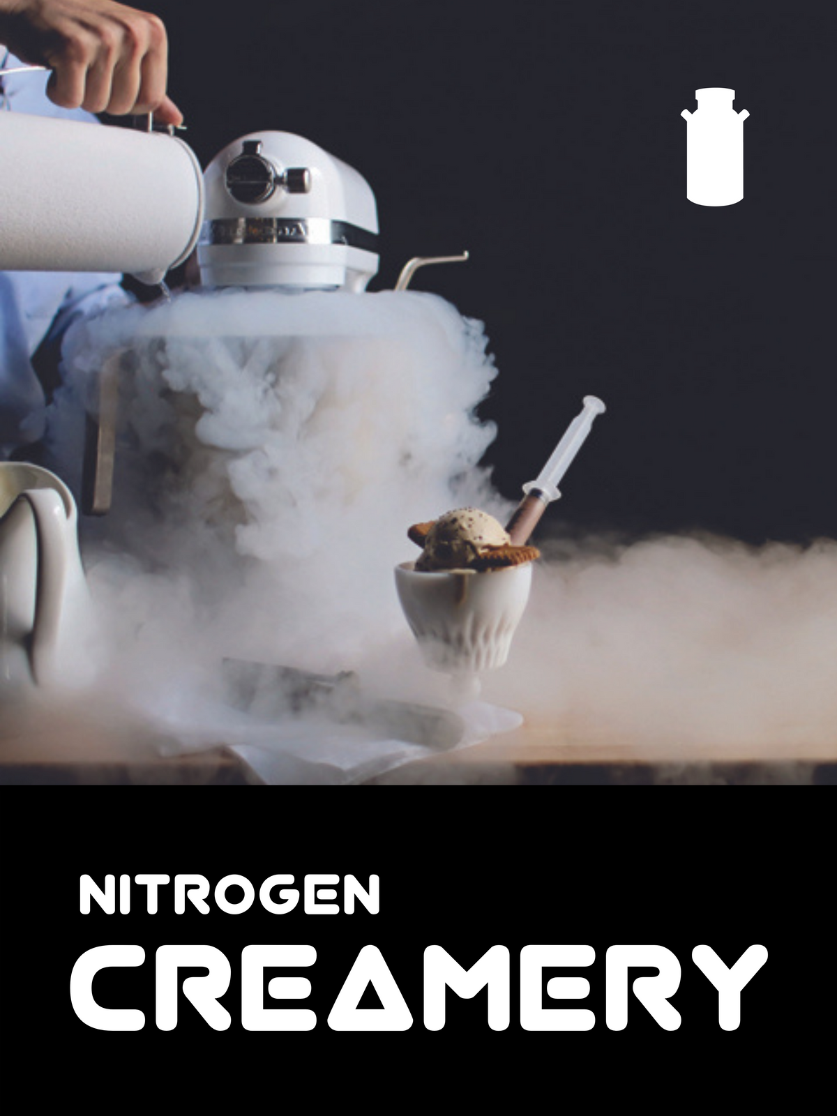 18"x24" Window Clings with "Nitrogen Creamery"