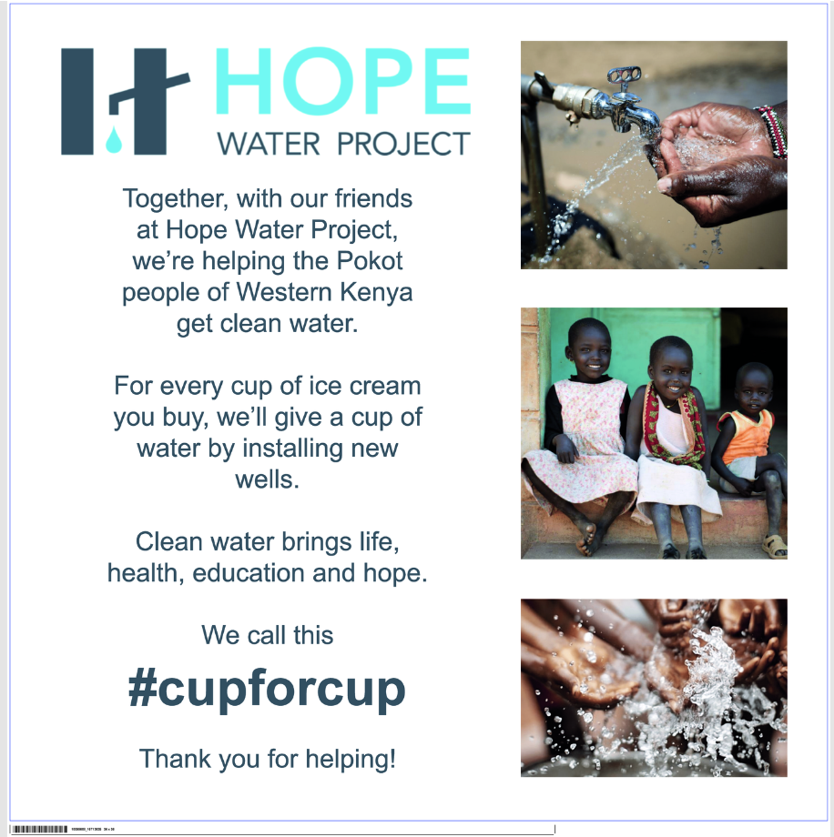 HOPE WATER PROJECT SIGN