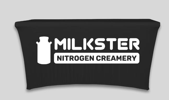3.0 Logo "Milkster Nitrogen Creamery" Fitted table cover