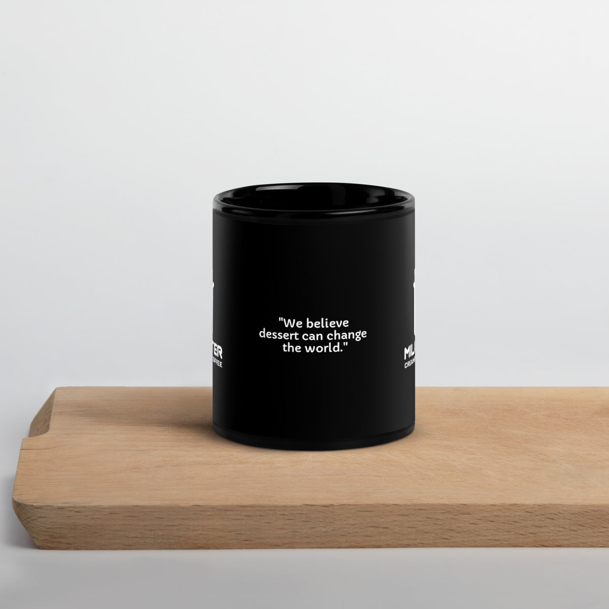Black Glossy Mug - "We believe.."