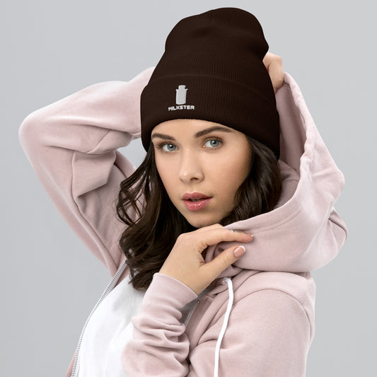 Milkster Portrait Logo Cuffed Beanie (*Our suggested retail price is 24.99$)