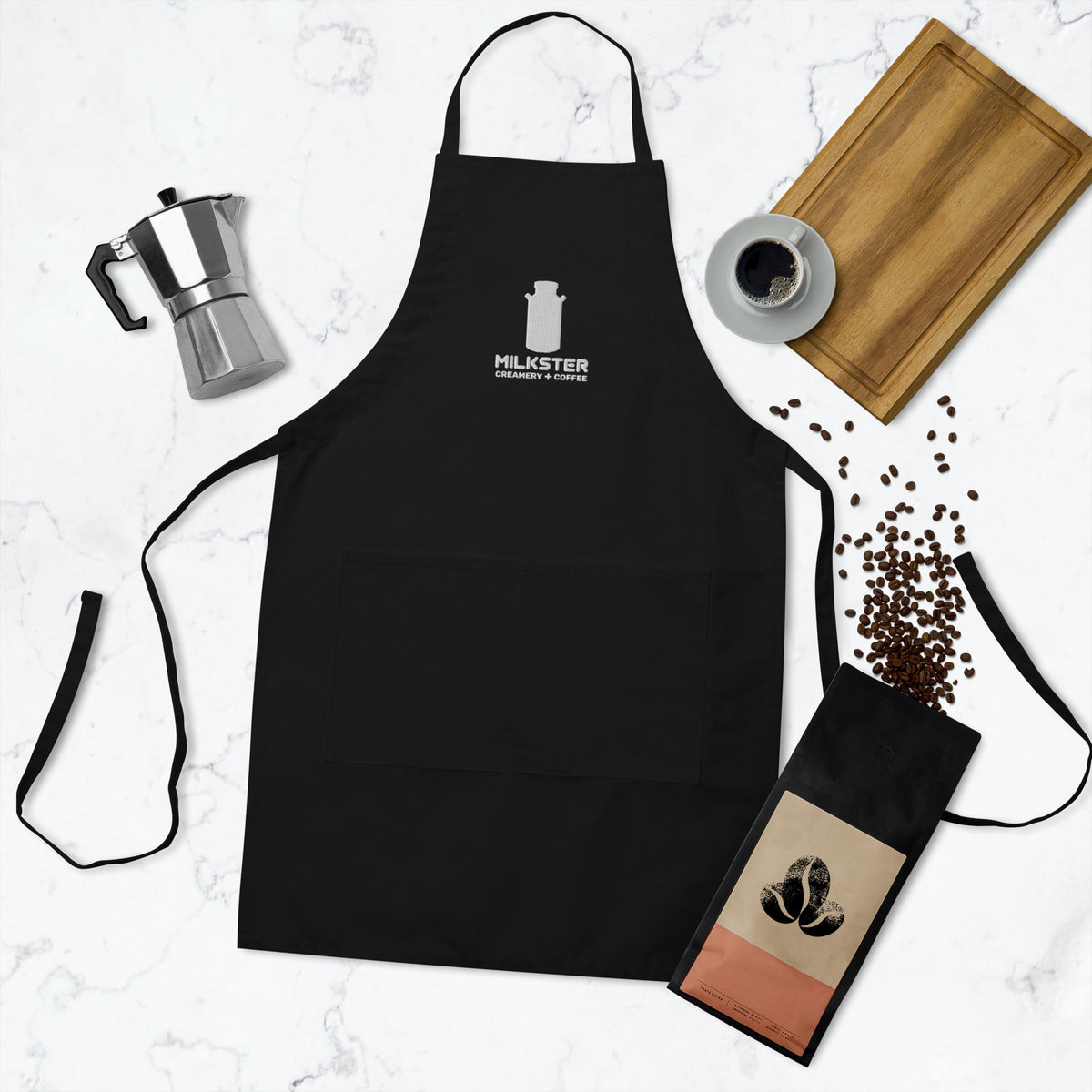 3.0 Logo "Creamery + Coffee" Embroidered Apron