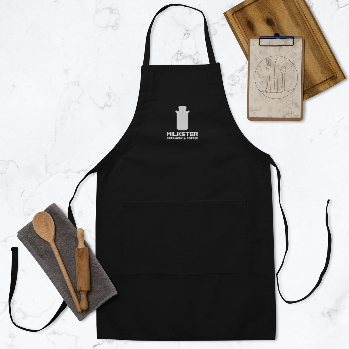 3.0 Logo "Creamery + Coffee" Embroidered Apron