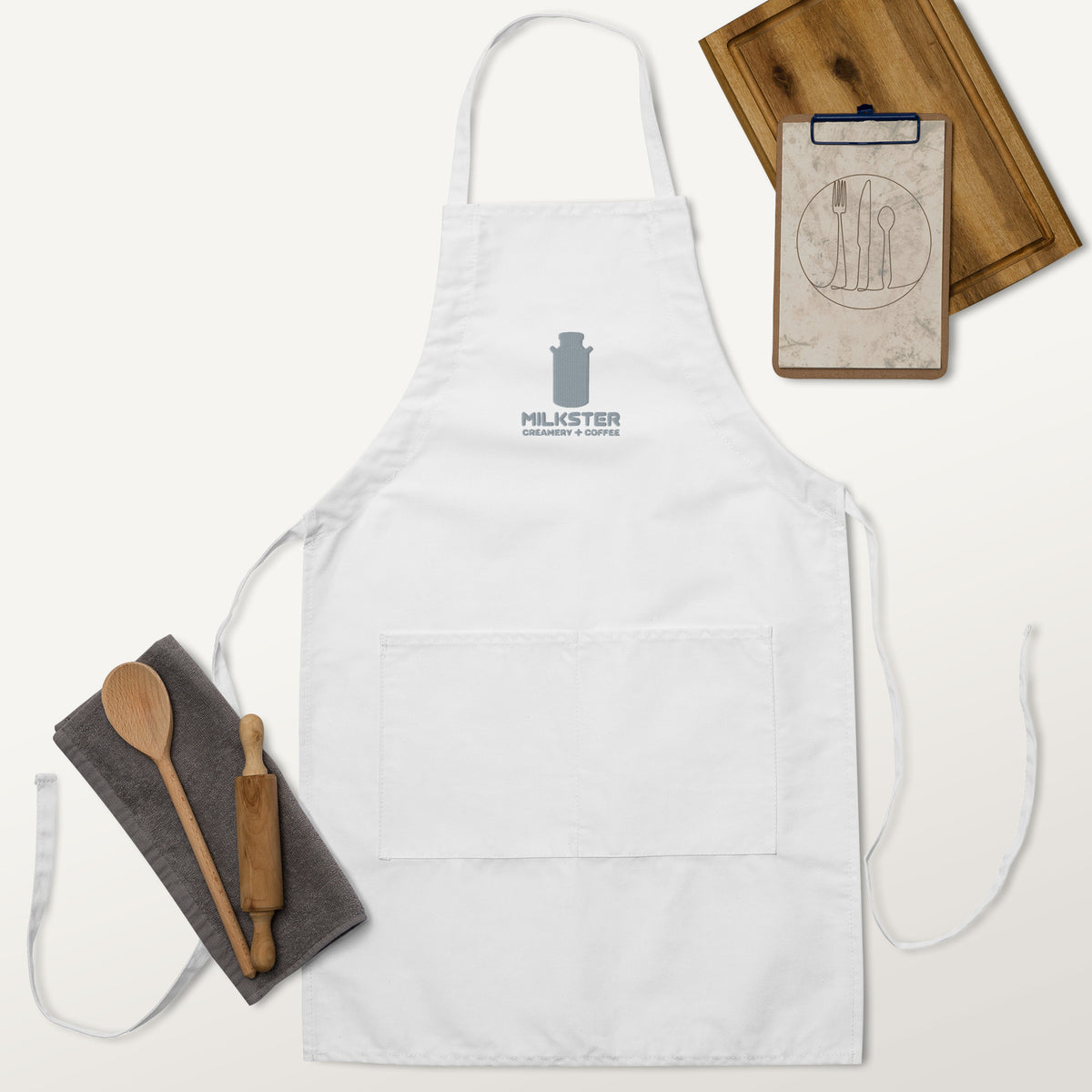 3.0 Logo "Creamery + Coffee" Embroidered Apron