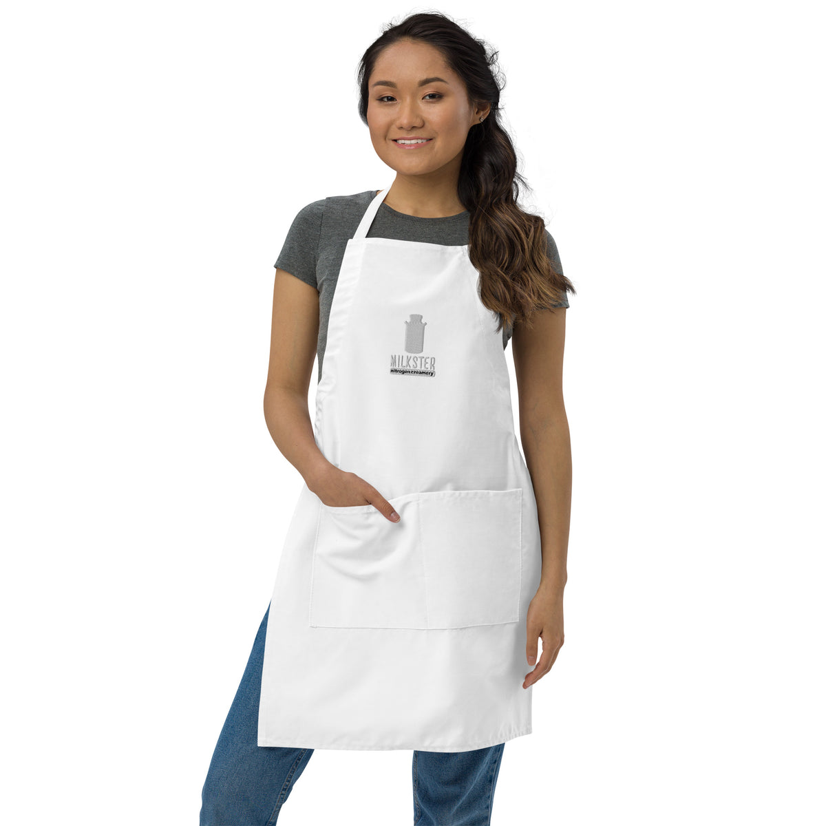 1.0 Logo Milkster "Nitrogen" Embroidered Staff Apron
