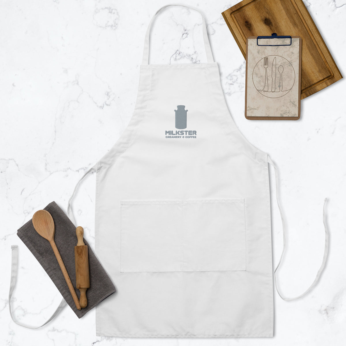 3.0 Logo "Creamery + Coffee" Embroidered Apron