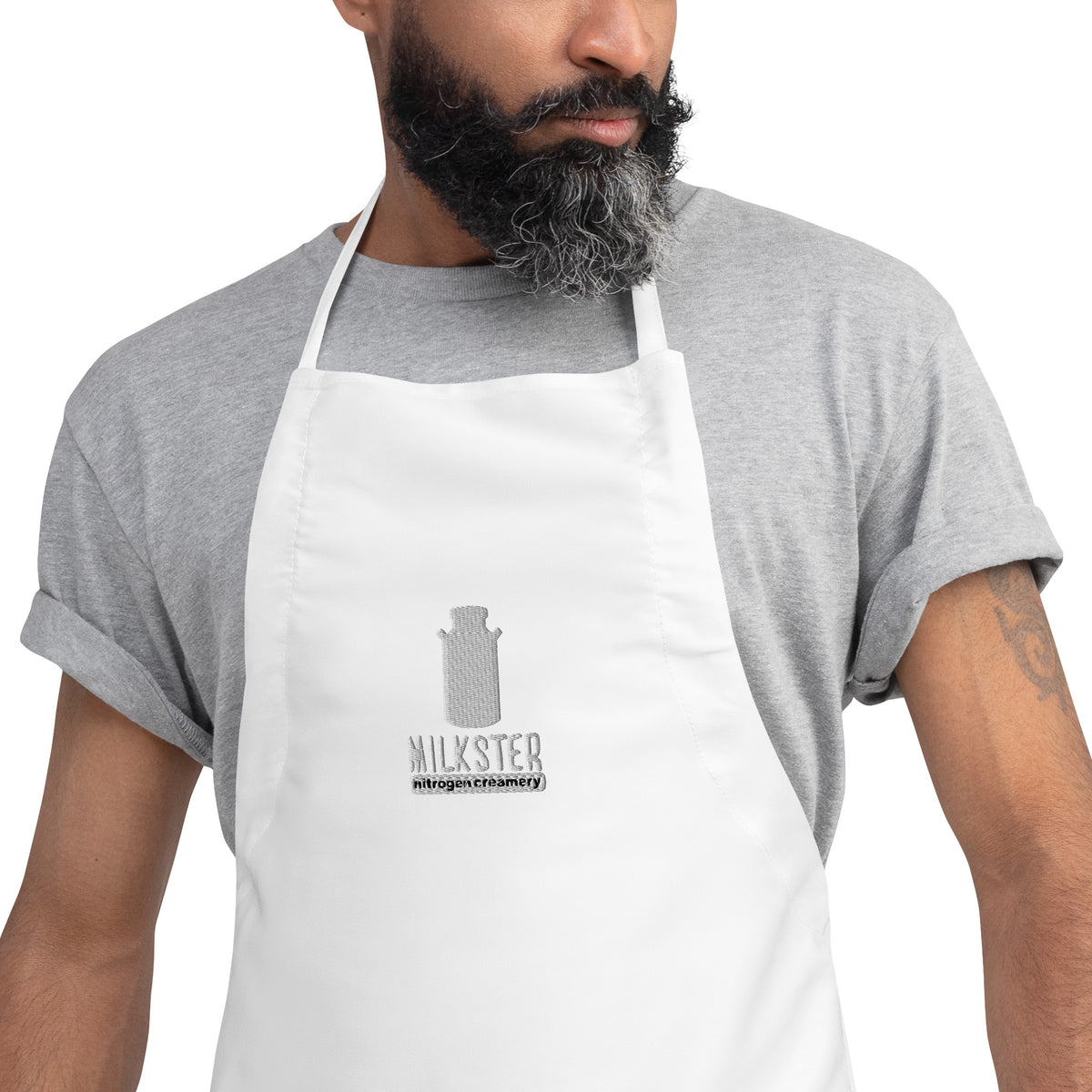 1.0 Logo Milkster "Nitrogen" Embroidered Staff Apron