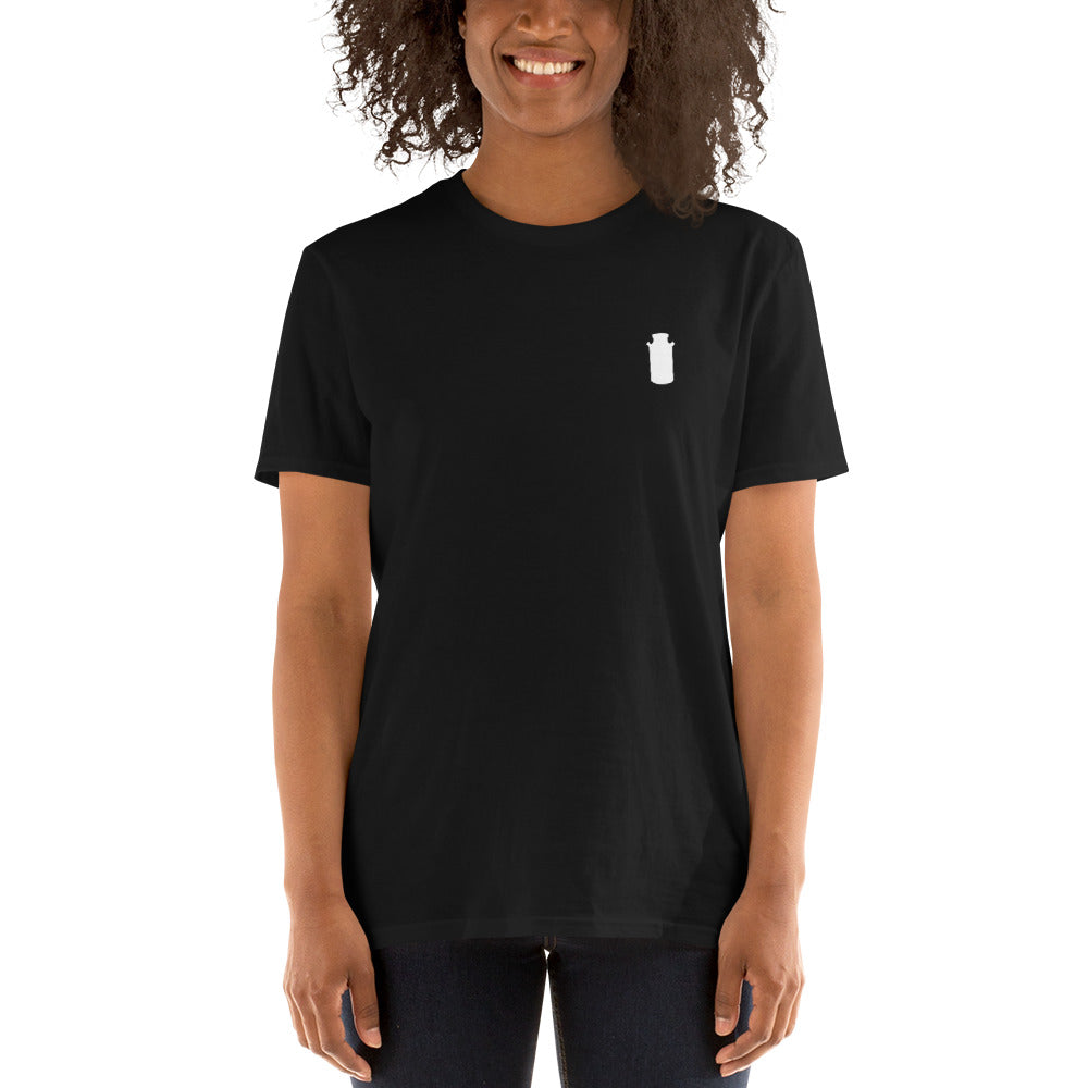 Short-Sleeve Milkster can logo - Unisex T-Shirt