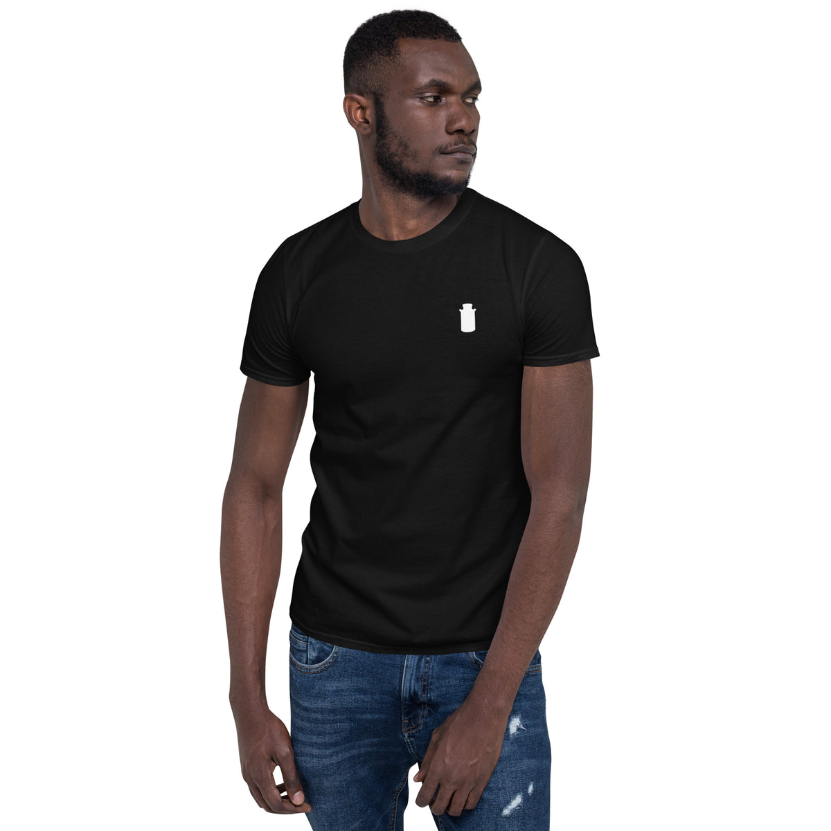 Short-Sleeve Milkster can logo - Unisex T-Shirt