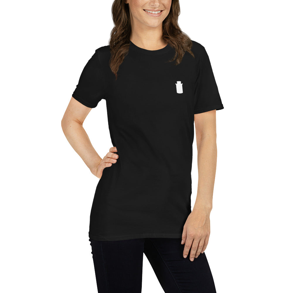 Short-Sleeve Milkster can logo - Unisex T-Shirt