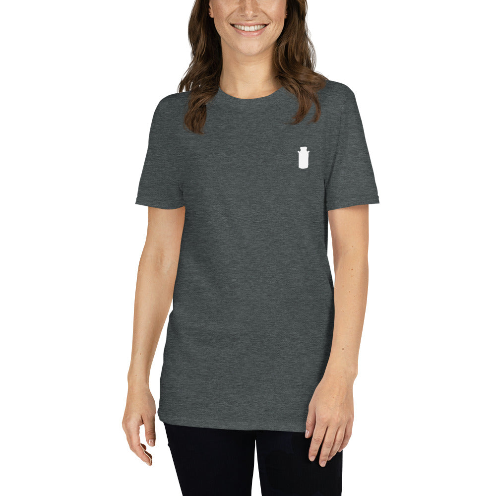 Short-Sleeve Milkster can logo - Unisex T-Shirt