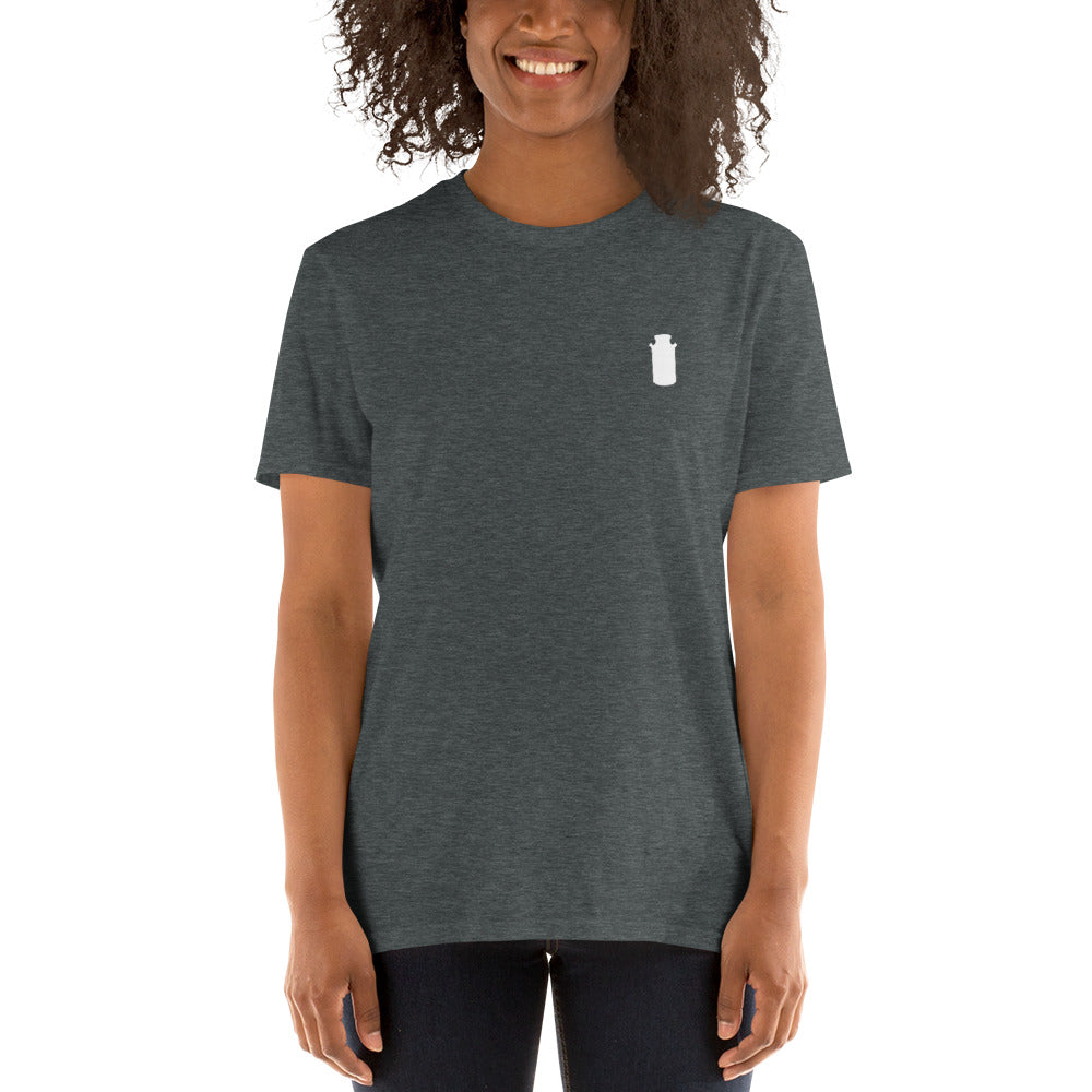 Short-Sleeve Milkster can logo - Unisex T-Shirt