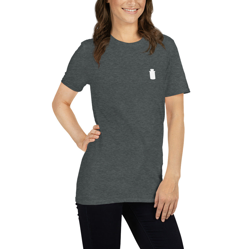 Short-Sleeve Milkster can logo - Unisex T-Shirt
