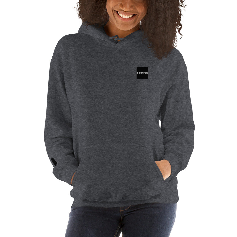 + COFFEE Logo (on Chest) & CAN Logo (sleeve) Unisex Hoodie