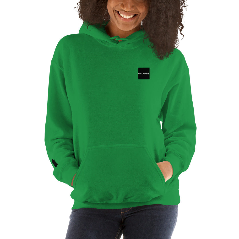 + COFFEE Logo (on Chest) & CAN Logo (sleeve) Unisex Hoodie