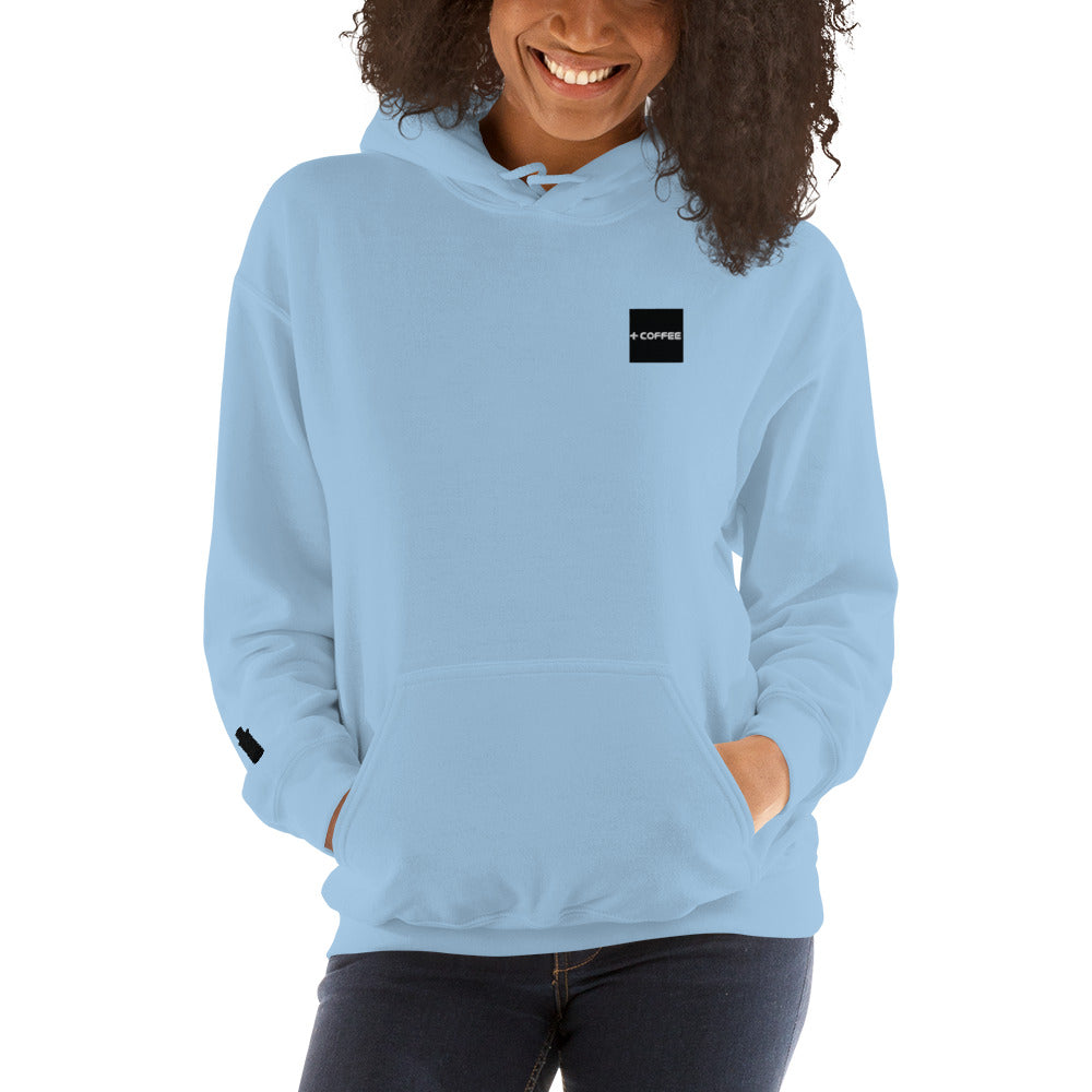 + COFFEE Logo (on Chest) & CAN Logo (sleeve) Unisex Hoodie
