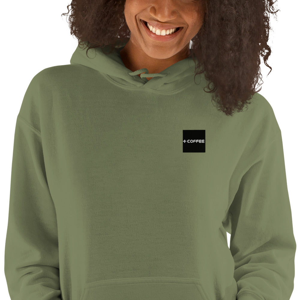 + COFFEE Logo (on Chest) & CAN Logo (sleeve) Unisex Hoodie