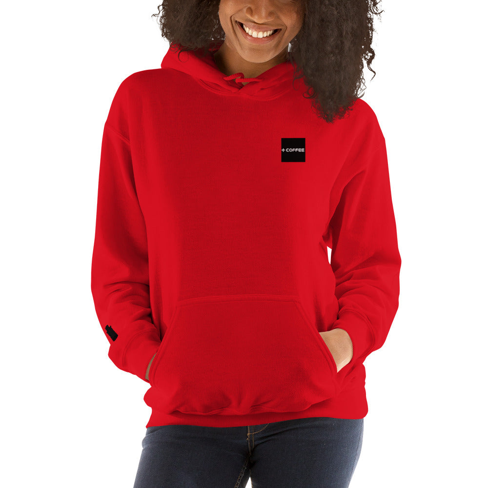 + COFFEE Logo (on Chest) & CAN Logo (sleeve) Unisex Hoodie