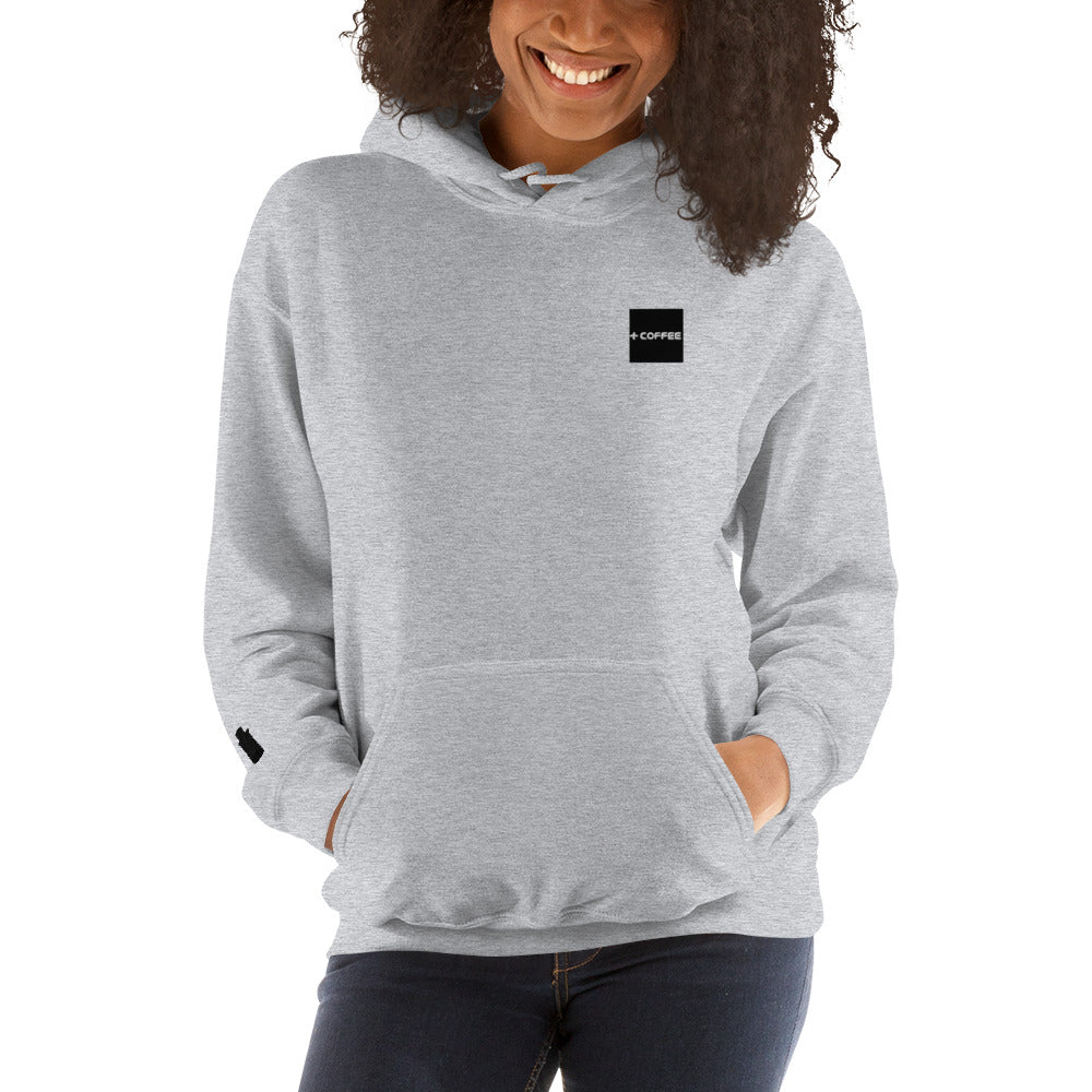 + COFFEE Logo (on Chest) & CAN Logo (sleeve) Unisex Hoodie