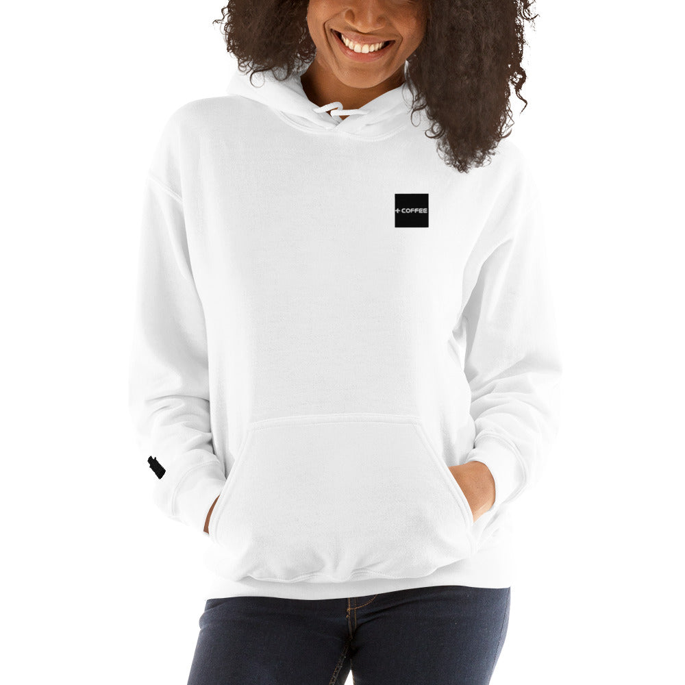 + COFFEE Logo (on Chest) & CAN Logo (sleeve) Unisex Hoodie