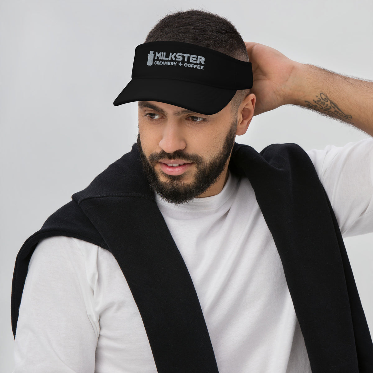 3.0 Milkster Portrait Logo  (Creamery + Coffee) Visor