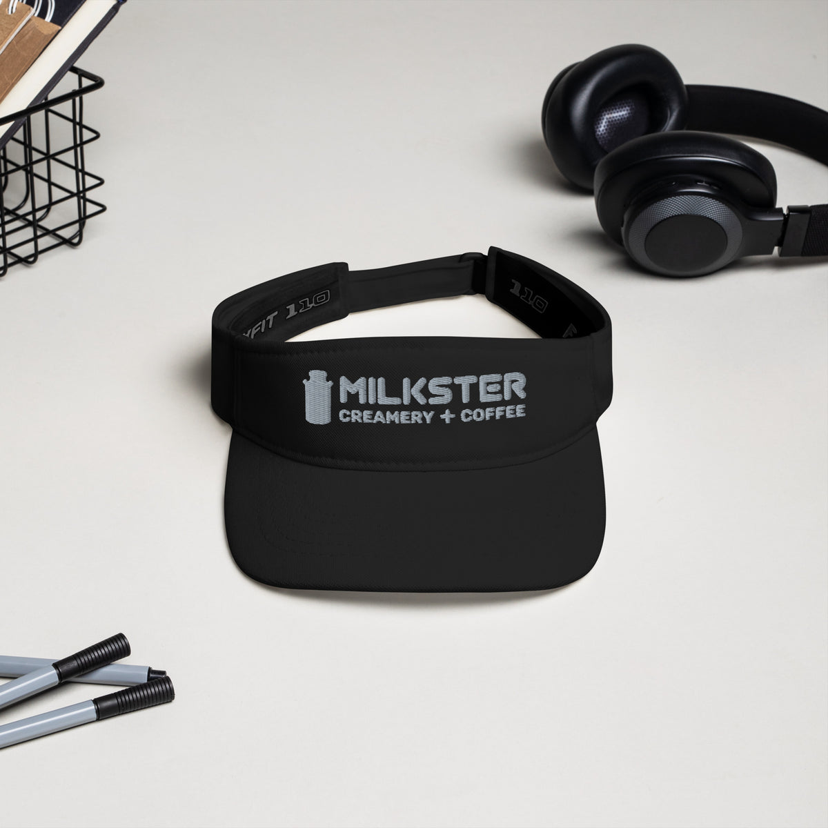 3.0 Milkster Portrait Logo  (Creamery + Coffee) Visor