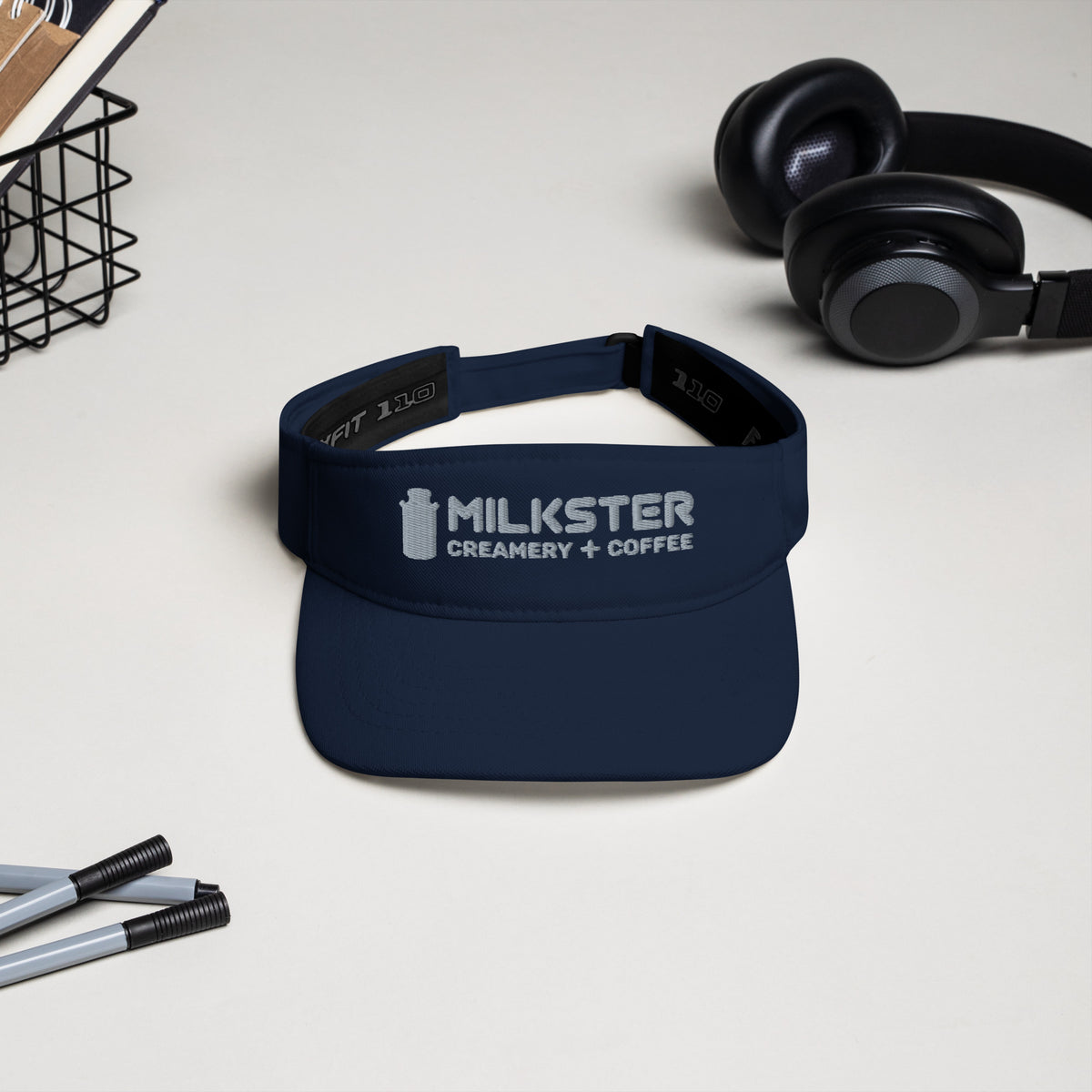 3.0 Milkster Portrait Logo  (Creamery + Coffee) Visor