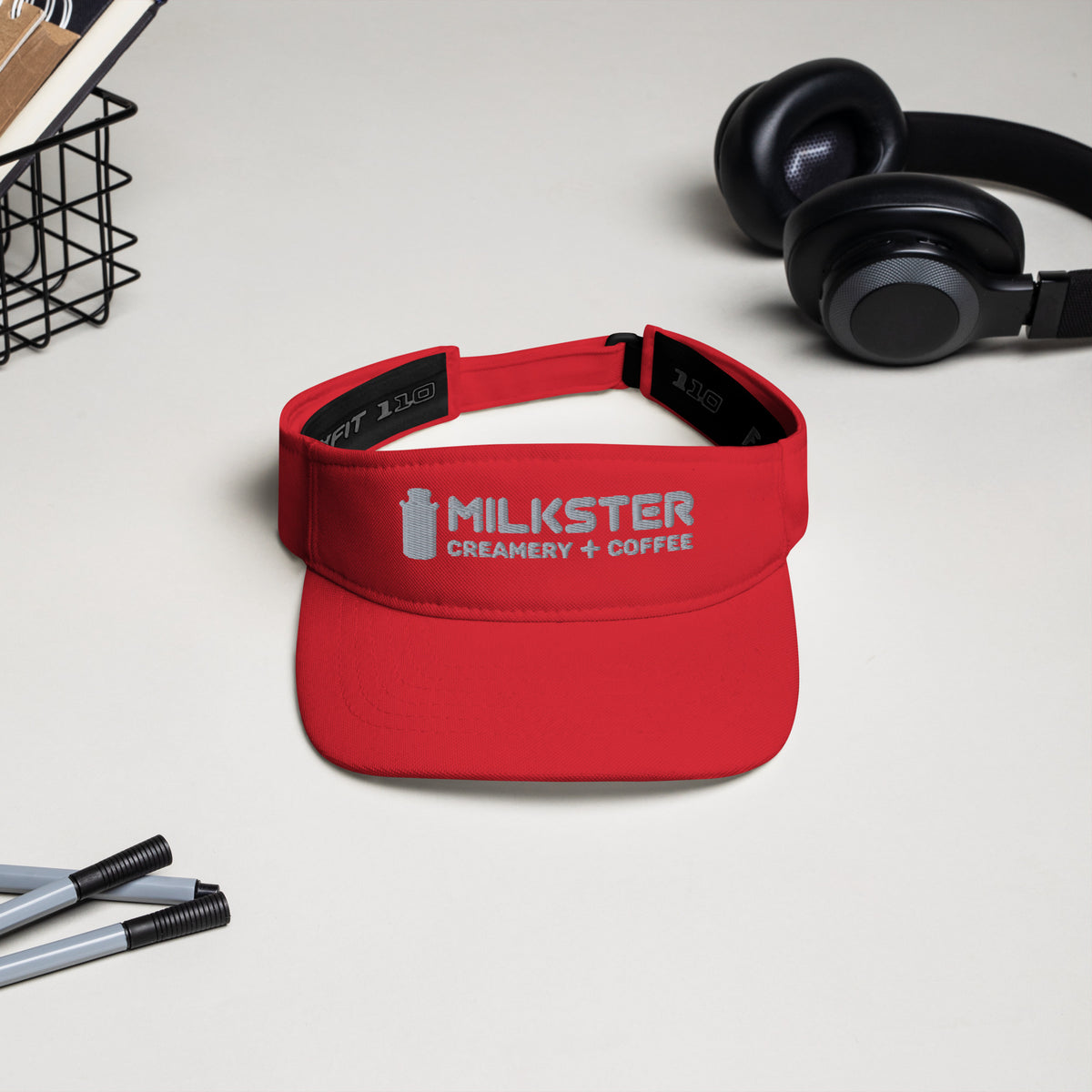 3.0 Milkster Portrait Logo  (Creamery + Coffee) Visor