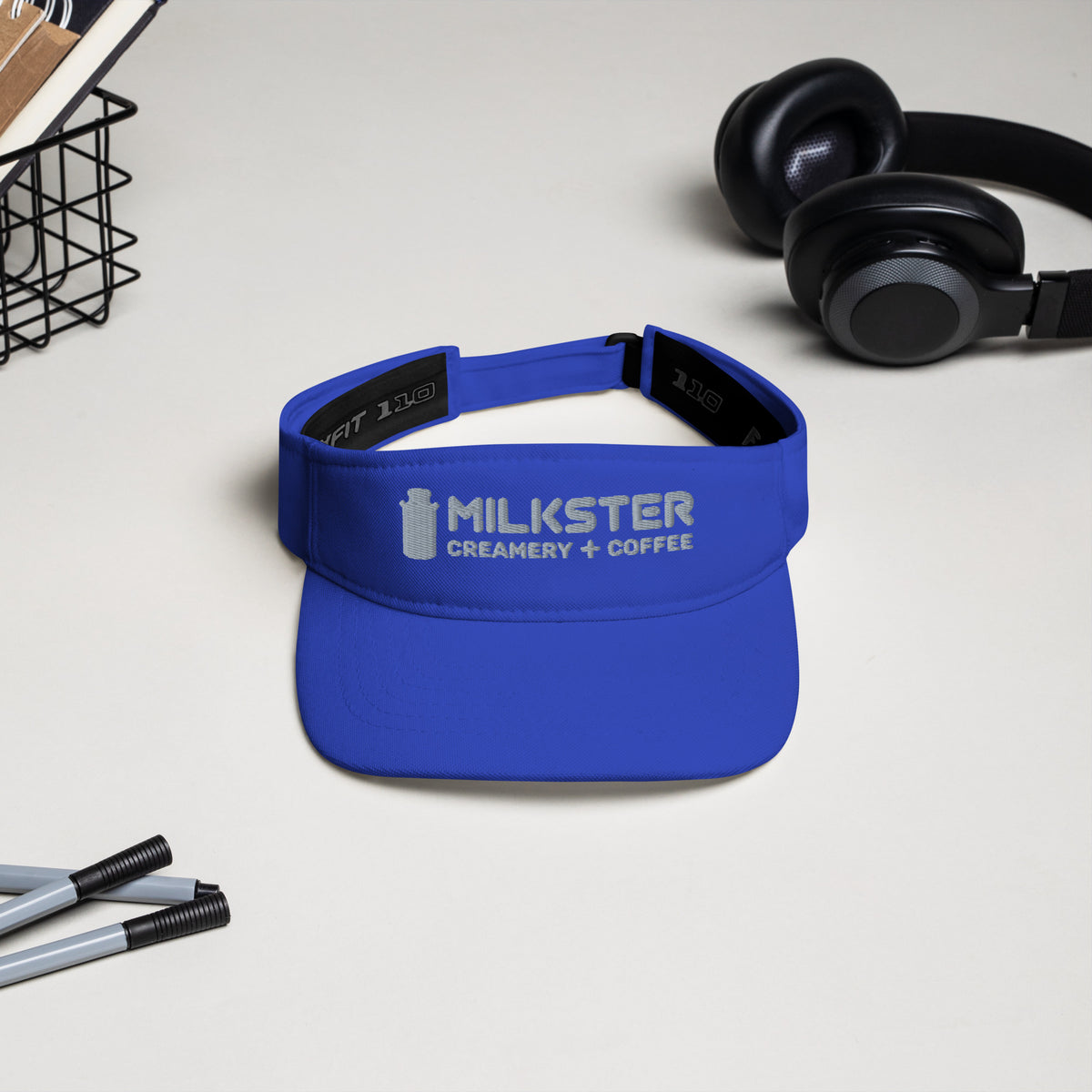 3.0 Milkster Portrait Logo  (Creamery + Coffee) Visor