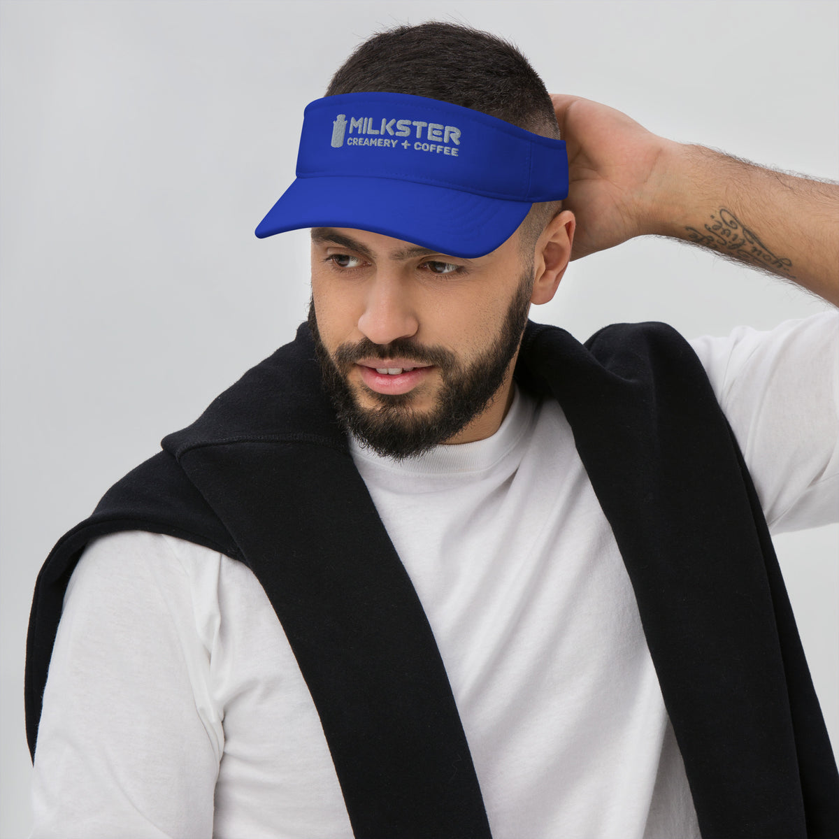 3.0 Milkster Portrait Logo  (Creamery + Coffee) Visor
