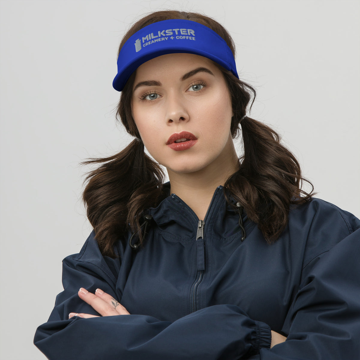 3.0 Milkster Portrait Logo  (Creamery + Coffee) Visor