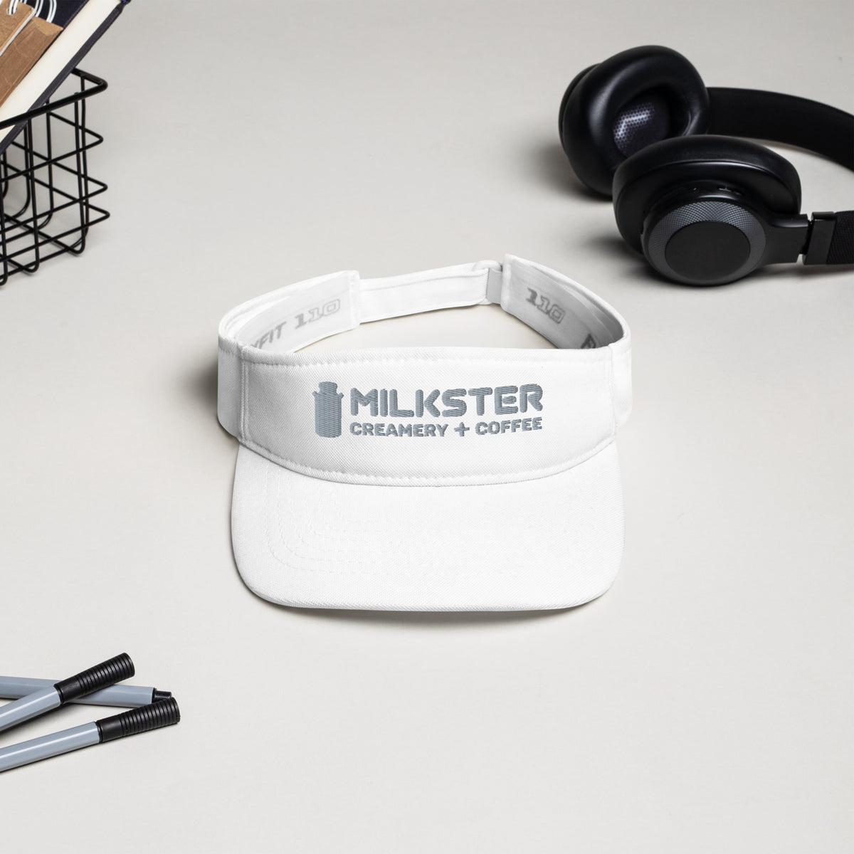 3.0 Milkster Portrait Logo  (Creamery + Coffee) Visor